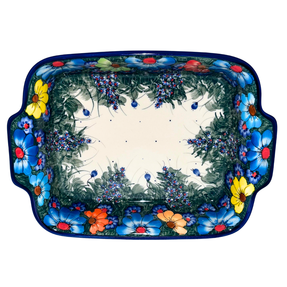 kalich polish pottery 9x13 lasagna baker wildflowers 127 - Polish